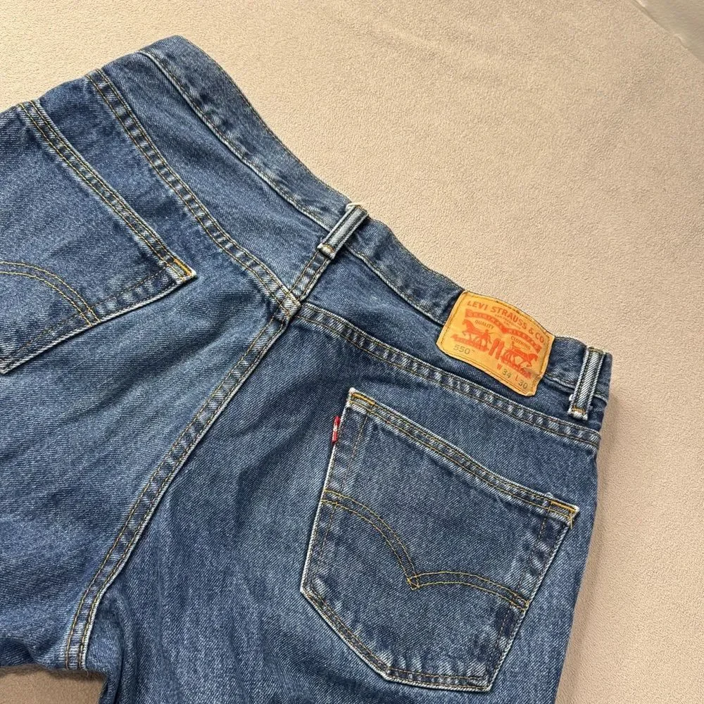 Mens Levi’s 550 Relaxed Fit Jeans 34x30